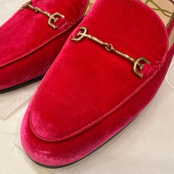 EUC Sam Edelman Linnie Pink Velvet Mule – Size 8 - Picture 6 of 11
